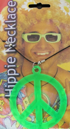 (image for) CND Green Hippy Necklace Fancy Dress 60s